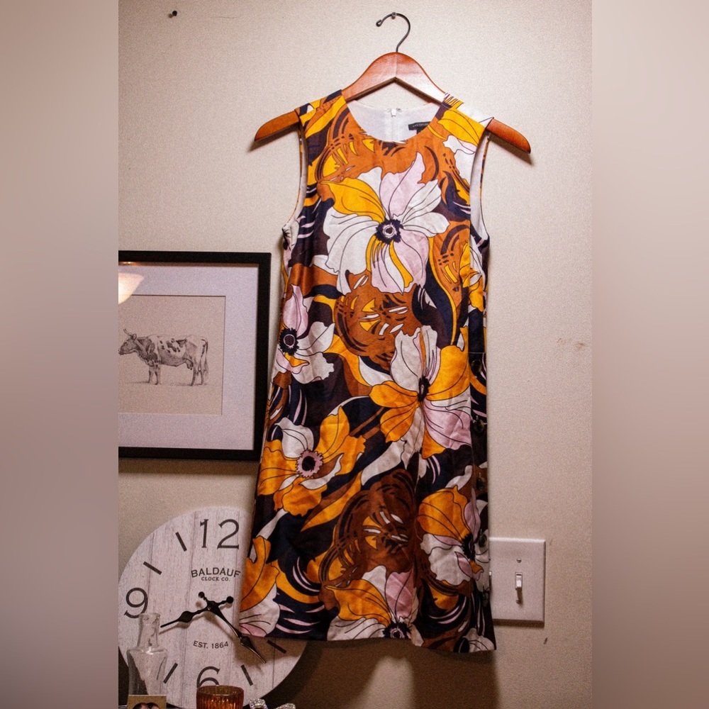 70s flower dress
